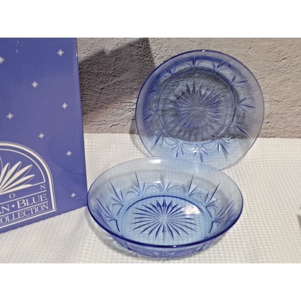 Avon American Blue Classic Collection Set Of 2 Bowls NIB